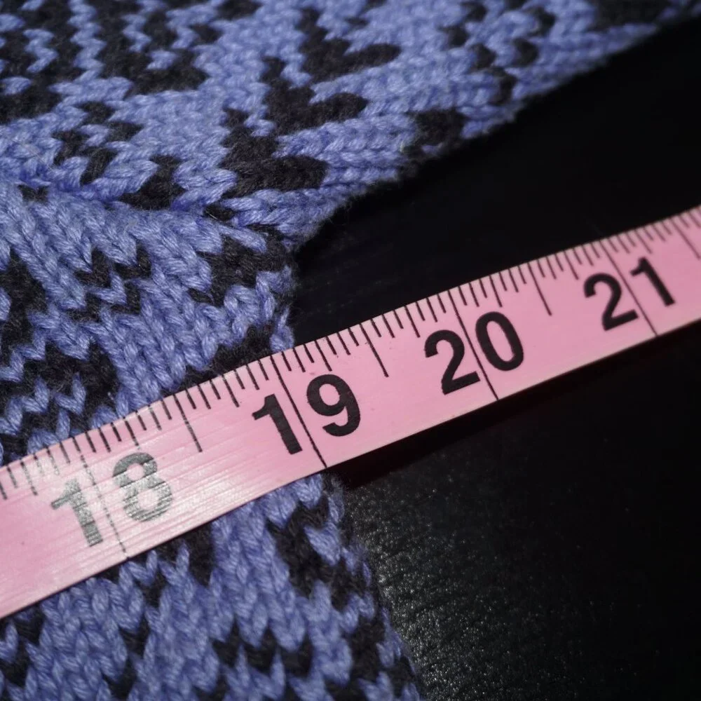 Vintage LL Bean Intarsia Snowflake Knit Cardigan Sweater - Picture 8 of 9